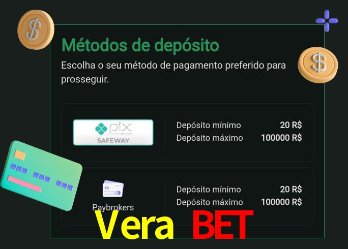 O cassino Vera Bet oferece uma grande variedade de métodos de pagamento